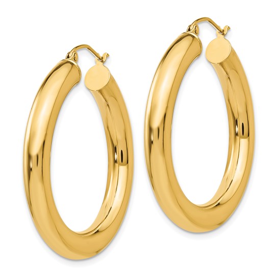 Leslie's 14k Polished 5mm Polished Hoop Earrings