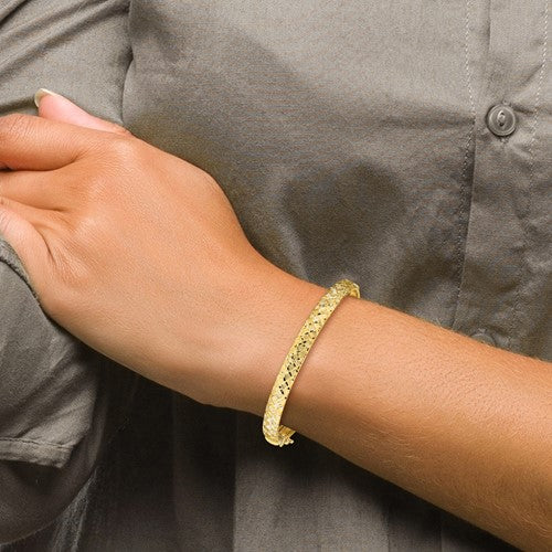 Leslie's 14k Polished D/C Bangle