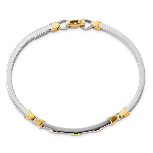 Leslie's 14k Two-tone Polished Bangle