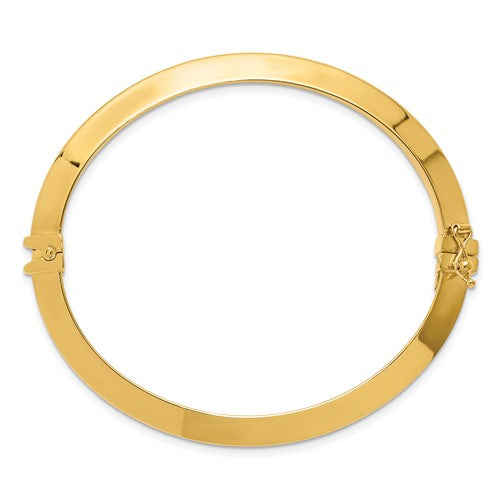 Leslie's 14K Polished Hinged Bangle
