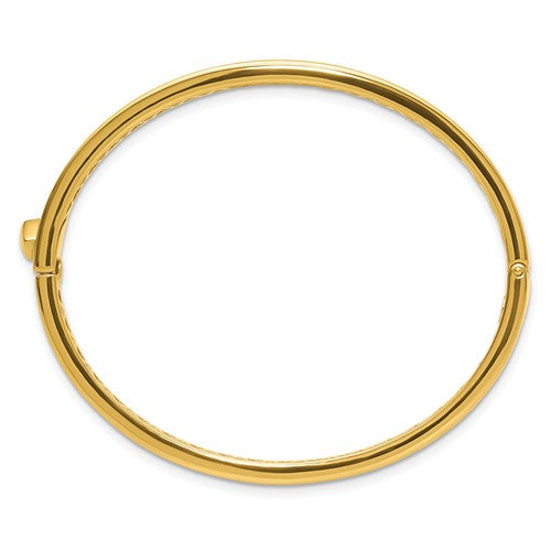 Leslie's 14K Polished Hinged Bangle