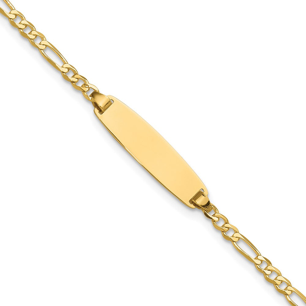 14k Figaro Link ID Bracelet