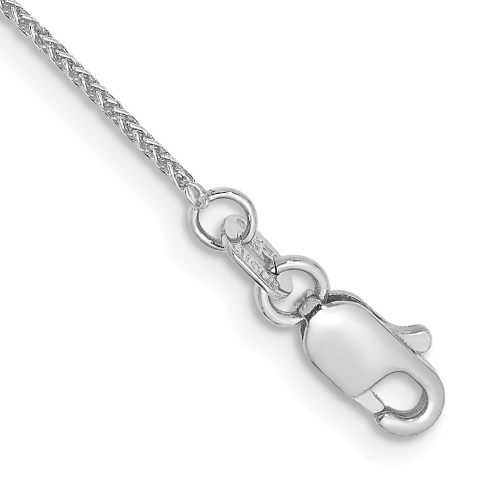 14k White Gold .85mm Spiga with Lobster Clasp Chain