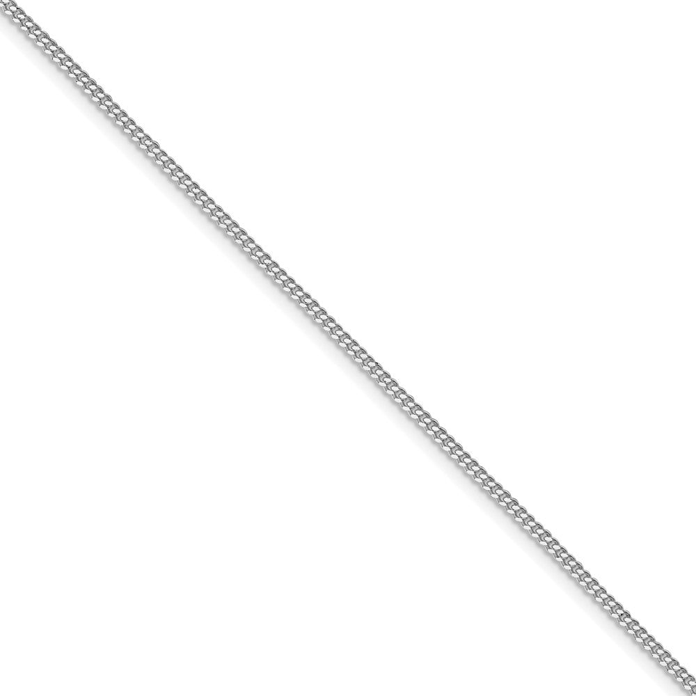 Sterling Silver Rhodium-plated 1.5mm Curb Chain