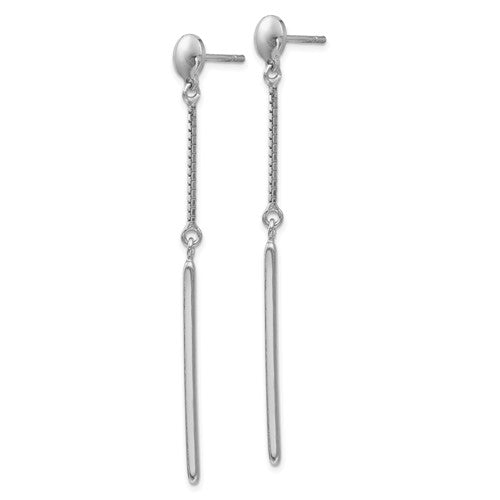 Leslie's Sterling Silver Polished Post Dangle Earrings