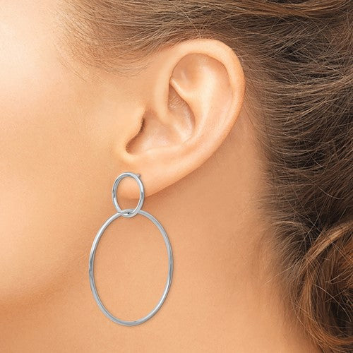 Leslie's Sterling Silver Polished Post Dangle Earrings