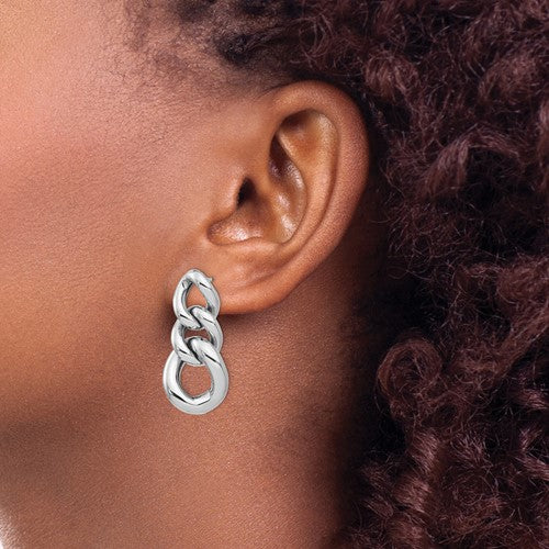 Leslie's Sterling Silver Polished Post Dangle Earrings