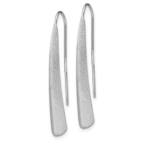 Leslie's Sterling Silver Polished and Brushed Earrings