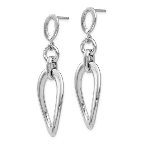 Leslie's Sterling Silver Polished Post Dangle Earrings