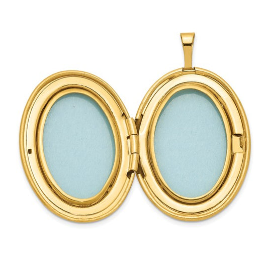 1/20 Gold Filled 26mm Floral Oval Locket