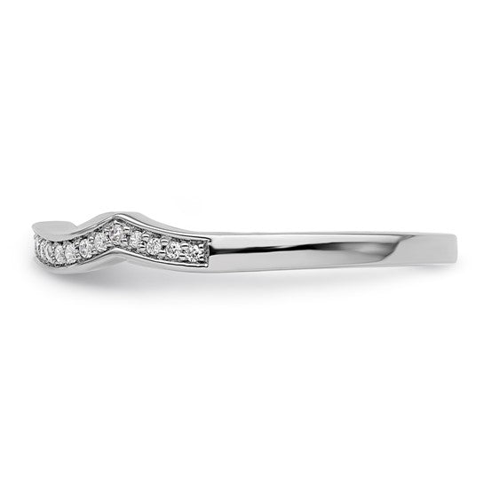 14k White Gold Diamond Polished Halo and Criss Cross Engagement Ring