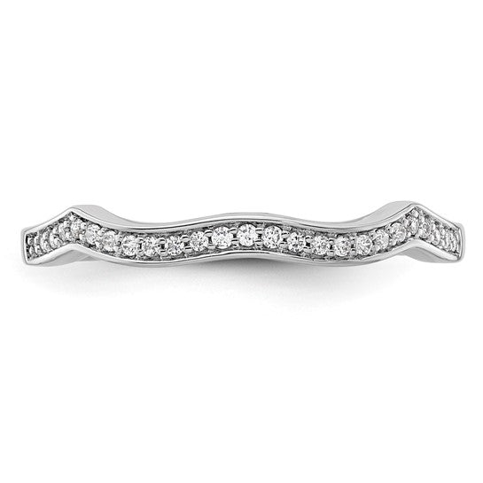14k White Gold Diamond Polished Halo and Criss Cross Engagement Ring