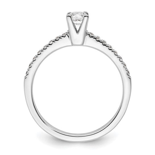 14K White Gold Lab Grown Diamond VS/SI GH, Complete Engagement Ring