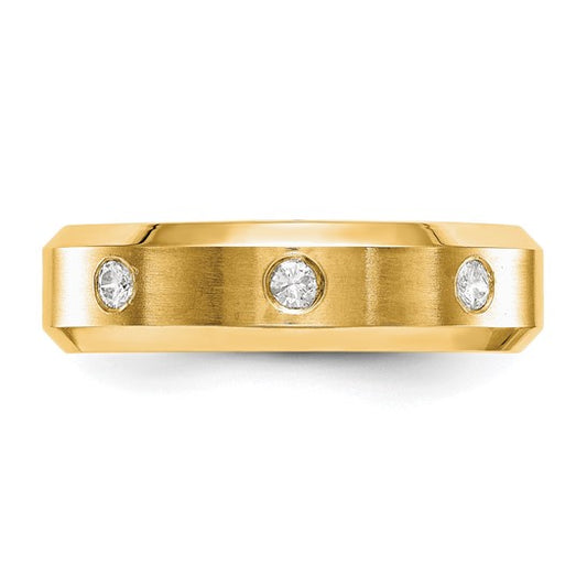 True Origin 14K Men's 1/6 carat Lab Grown Diamond VS/SI D E F Band