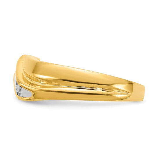 14k Diamond Mens Ring