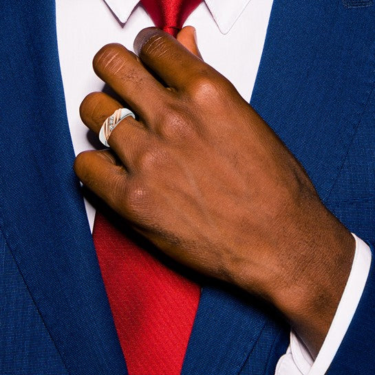 14k Diamond Mens Ring