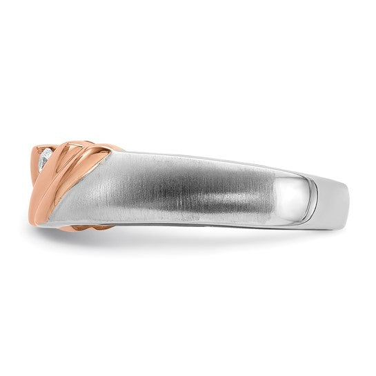 14k Diamond Mens Ring