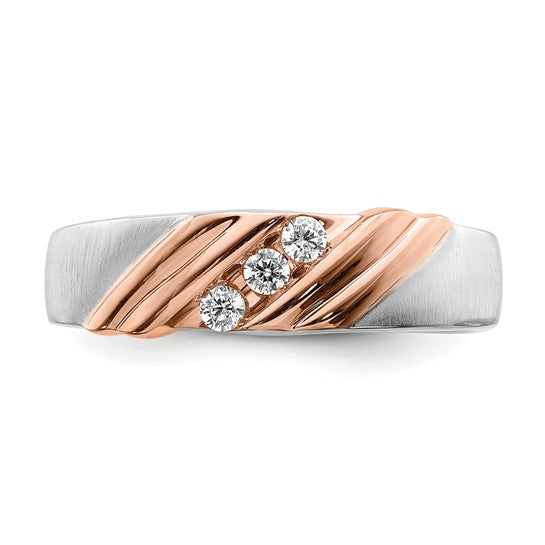 14k Diamond Mens Ring