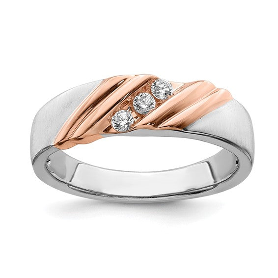 14k Diamond Mens Ring
