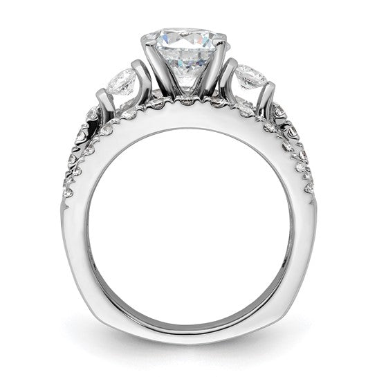 14K White Gold Lab Grown Diamond VS/SI GH, Semi-mount Engagement Rin