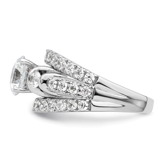 14K White Gold Lab Grown Diamond VS/SI GH, Semi-mount Engagement Rin