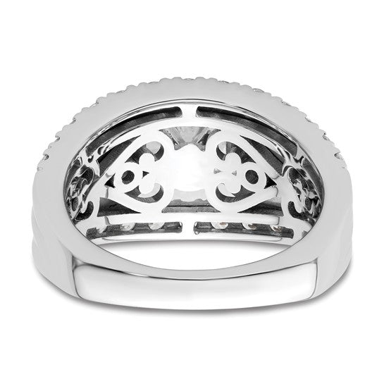 14K White Gold Lab Grown Diamond VS/SI GH, Semi-mount Engagement Rin