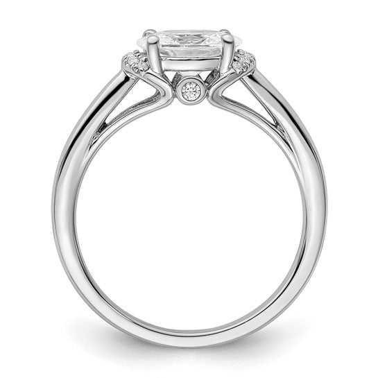 14K White Gold Lab Grown Diamond VS/SI GH, Semi-mount Engagement Rin