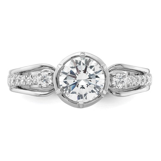 14kw True Origin Lab Grown Diamond VS/SI, D E F, Semi-Mount Eng. Ring