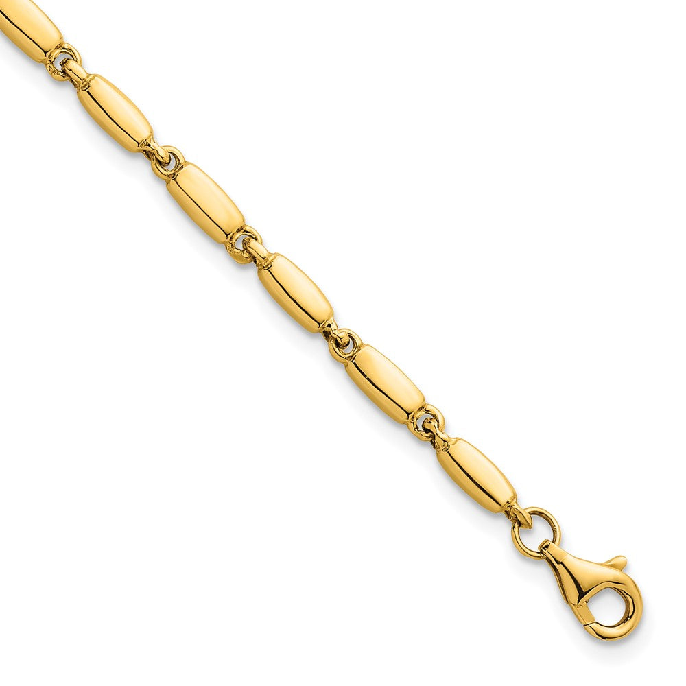 14k Polished Fancy Link 3mm Bracelet