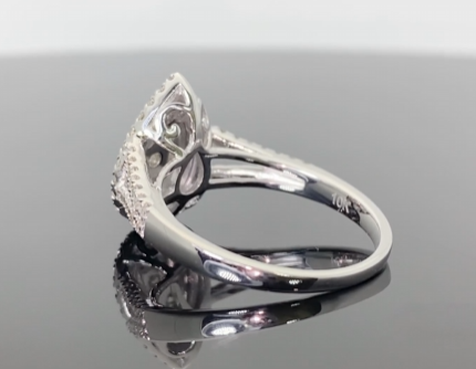 10K WHITE GOLD 1 CARAT WOMEN REAL DIAMOND ENGAGEMENT RING WEDDING RING BRIDAL