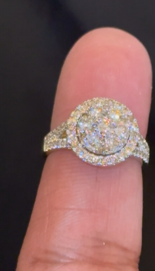 10K YELLOW GOLD 1.75 CARAT WOMEN REAL DIAMOND ENGAGEMENT RING WEDDING RING BRIDAL