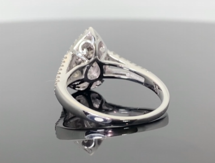 10K WHITE GOLD 1 CARAT WOMEN REAL DIAMOND ENGAGEMENT RING WEDDING RING BRIDAL