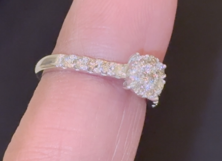 .70 CARAT NATURAL DIAMOND STERLING SILVER ENGAGEMENT BRIDAL WEDDING RING