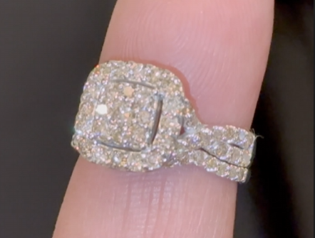 10K WHITE GOLD 1.50 CARAT WOMENS DIAMOND ENGAGEMENT RING WEDDING BAND BRIDAL SET