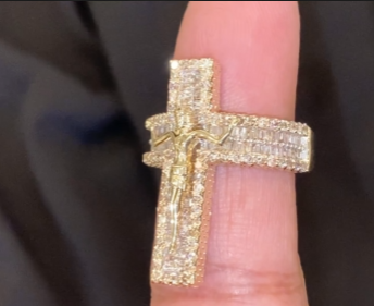 10K SOLID YELLOW GOLD 2 CARAT REAL DIAMOND ENGAGEMENT RING WEDDING PINKY BAND