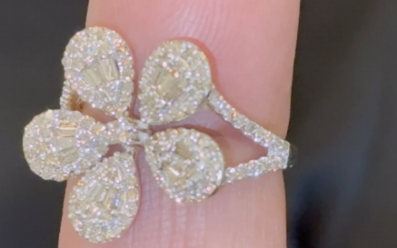 10K SOLID YELLOW GOLD 1 CARAT NATURAL DIAMONDS WOMEN RING
