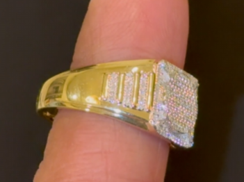 10K YELLOW GOLD .50 CARAT MEN DIAMOND WEDDING BAND BRIDAL ENGAGEMENT RING PINKY