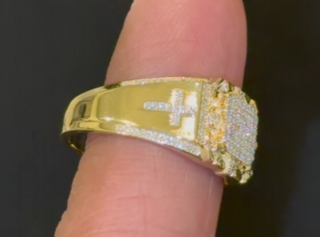 10K YELLOW GOLD .50 CARAT MEN DIAMOND WEDDING BAND BRIDAL ENGAGEMENT RING PINKY