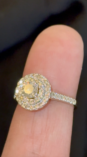10K YELLOW GOLD 1.25 CARAT NATURAL DIAMOND CENTER .50 CARAT ENGAGEMENT RING WEDDING RING BRIDAL