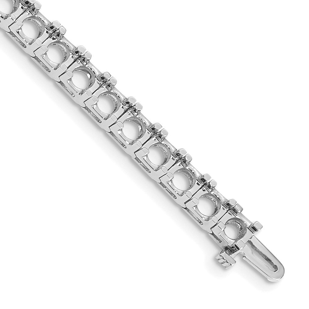 14k White Gold Tennis Bracelet Mounting