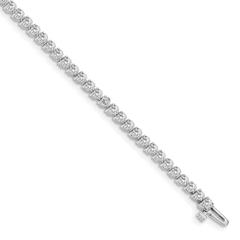 14k White Gold AA Diamond Tennis Bracelet