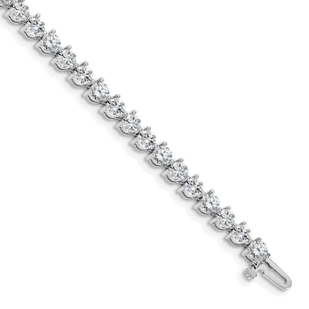 14k White Gold A Diamond Tennis Bracelet