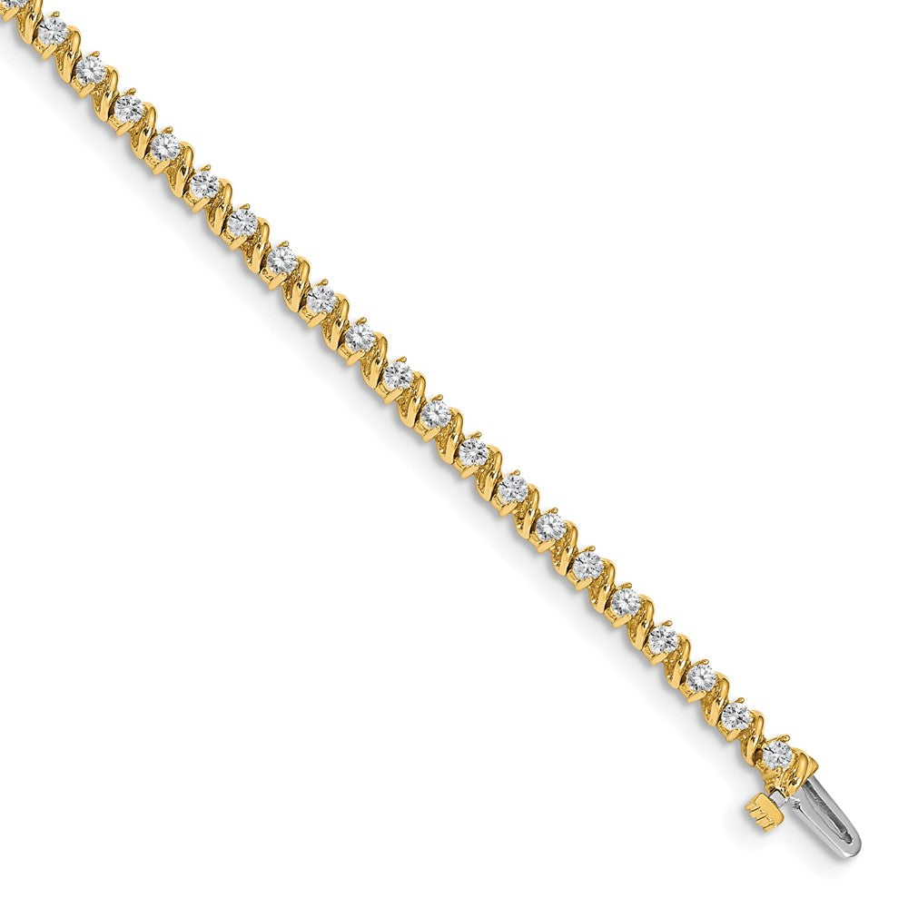 14k AAA Diamond Tennis Bracelet