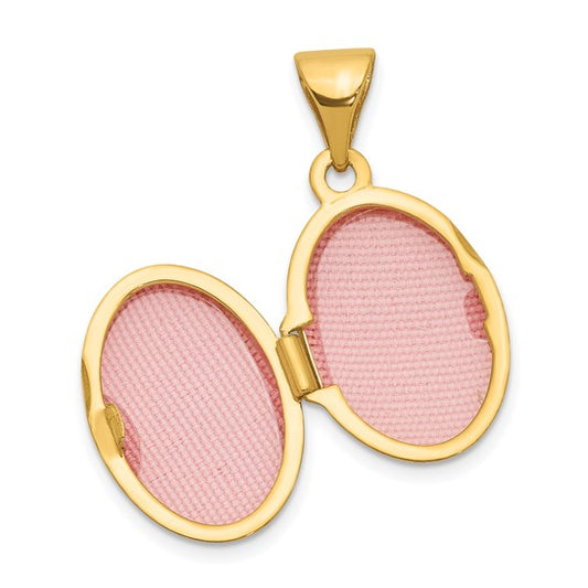 14k Floral and Butterfly Locket