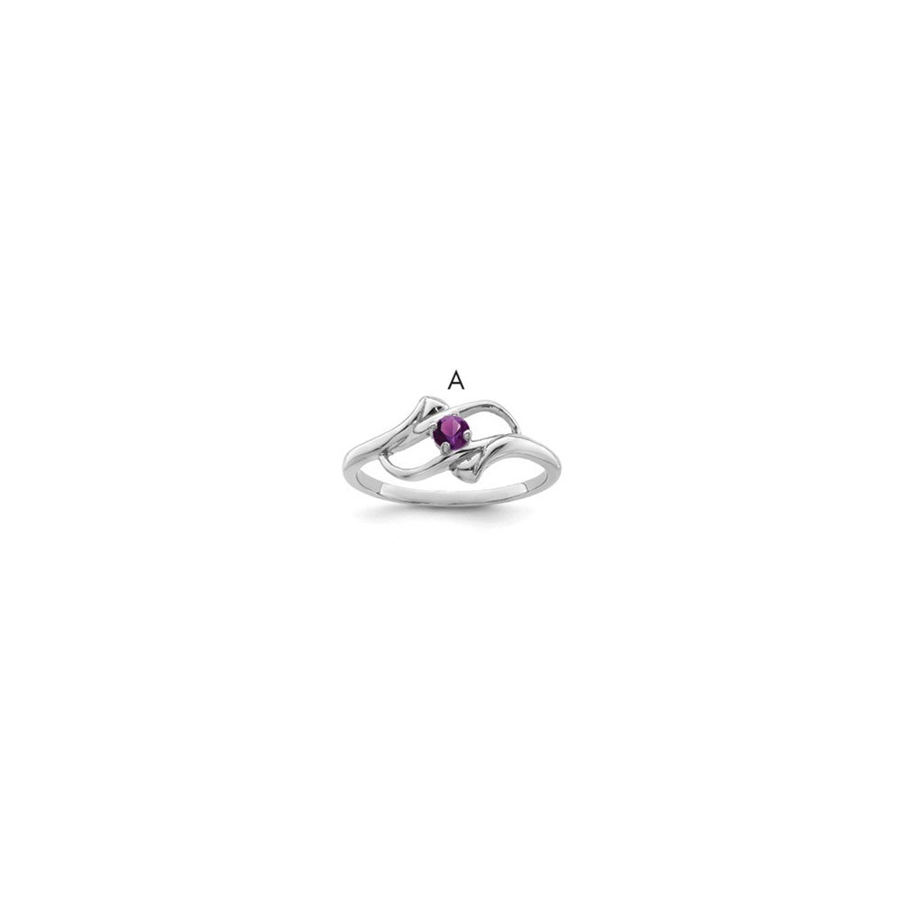 Sterling Silver Rhodium-plated Family Jewelry Mounting