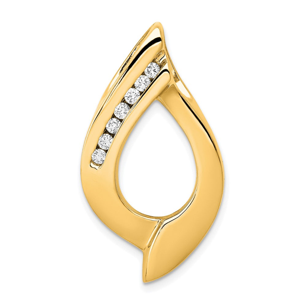 14k Holds 7-1.9mm stones, AAA Diamond Slide