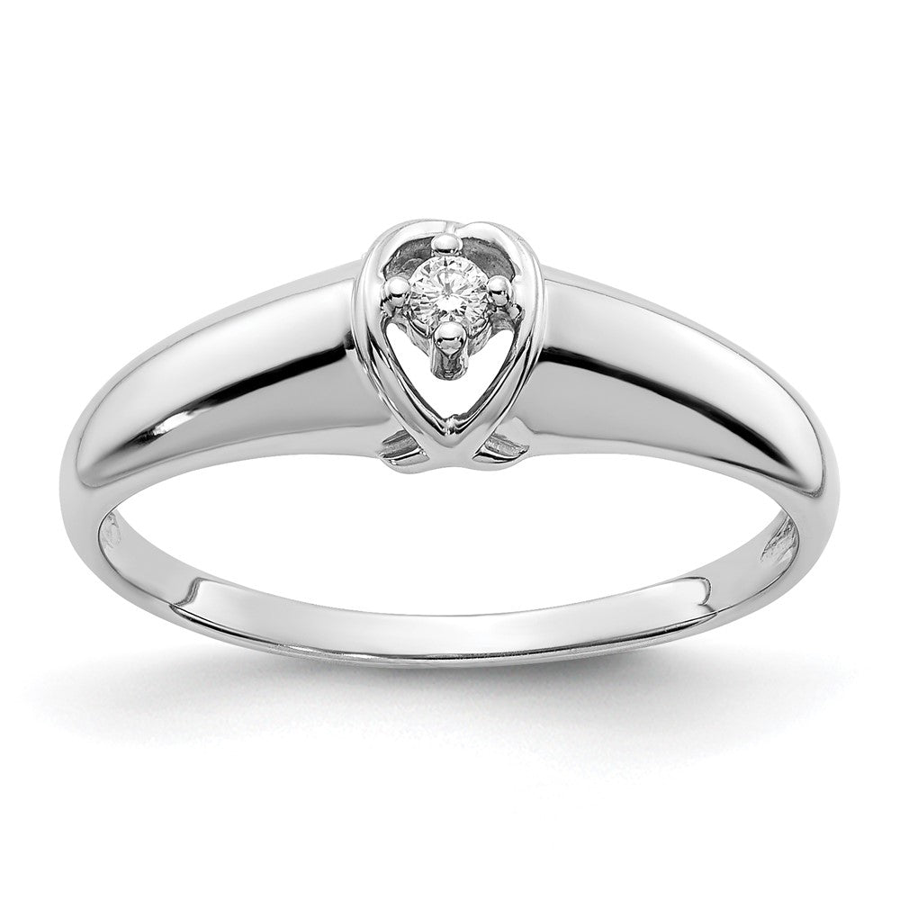 14k White Gold AAA Diamond ring