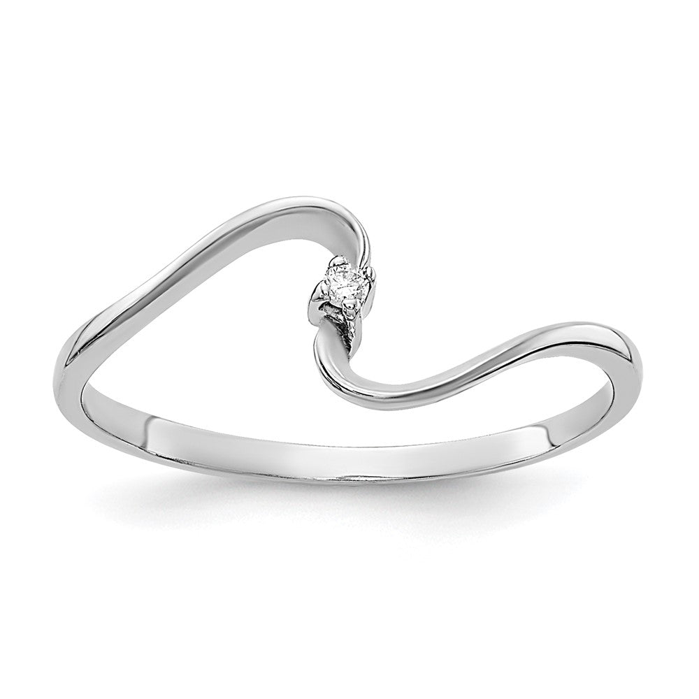 14k White Gold AAA Diamond ring