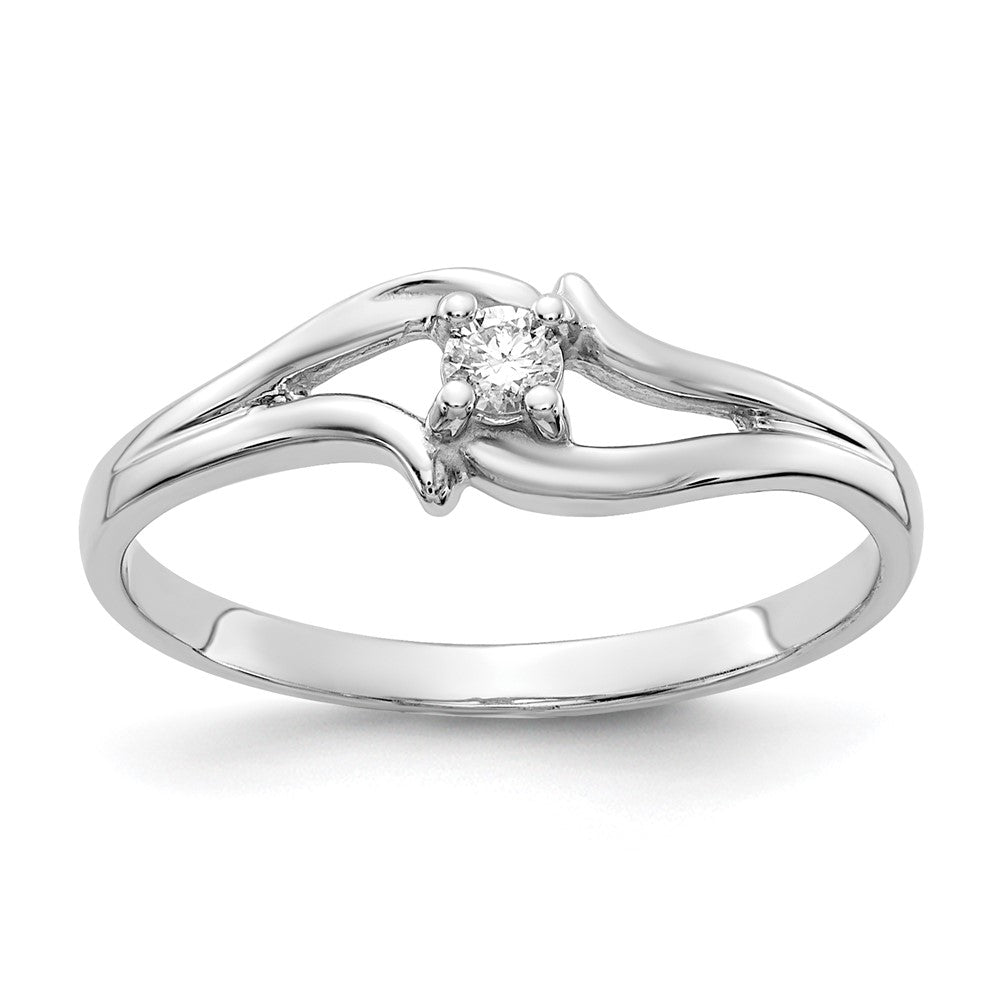 14k White Gold VS Diamond ring