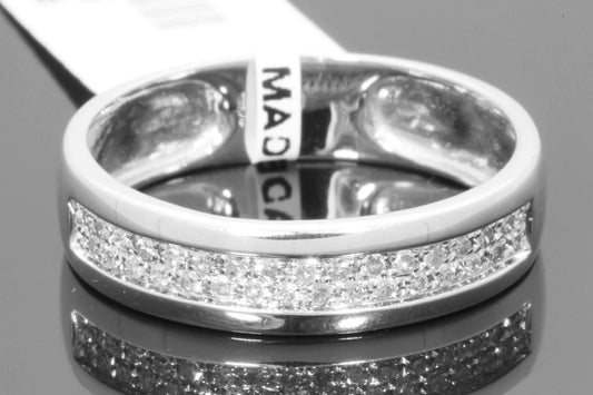 10K WHITE GOLD 1.25 CARAT MEN WOMEN DIAMOND TRIO ENGAGEMENT WEDDING RING BAND SET